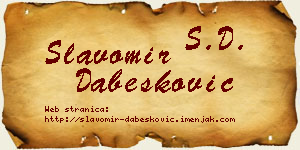 Slavomir Dabesković vizit kartica
